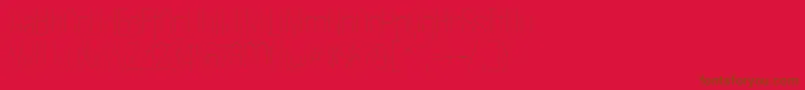 PoliticaThin Font – Brown Fonts on Red Background