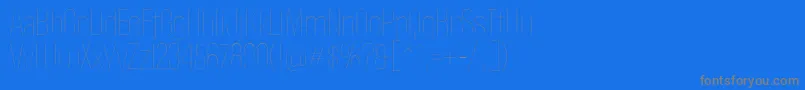 PoliticaThin Font – Gray Fonts on Blue Background