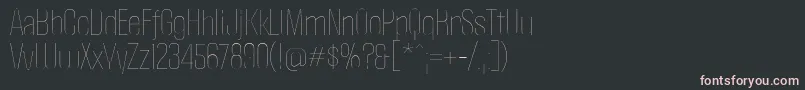PoliticaThin Font – Pink Fonts on Black Background