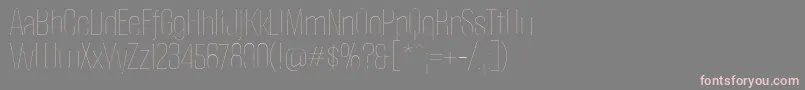PoliticaThin Font – Pink Fonts on Gray Background