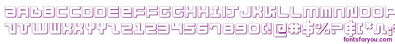 Шрифт Direktor3D – фиолетовые шрифты