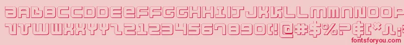 Direktor3D Font – Red Fonts on Pink Background
