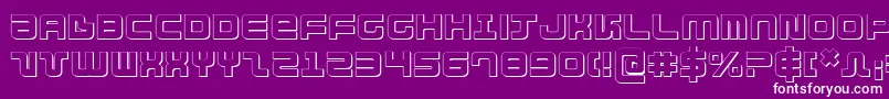 Direktor3D Font – White Fonts on Purple Background