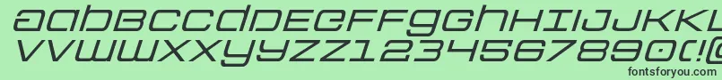 フォントColonymarinesexpandital – 緑の背景に黒い文字