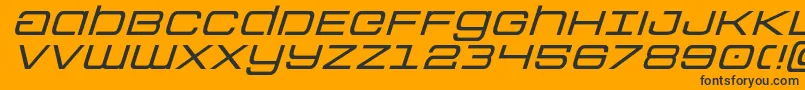 Colonymarinesexpandital Font – Black Fonts on Orange Background