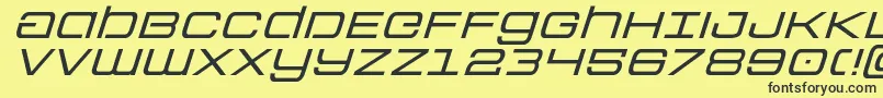 Colonymarinesexpandital Font – Black Fonts on Yellow Background