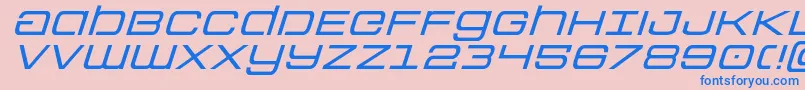 Шрифт Colonymarinesexpandital – синие шрифты на розовом фоне