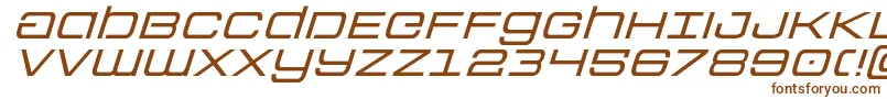 Colonymarinesexpandital-fontti – ruskeat fontit valkoisella taustalla