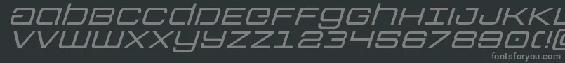 Шрифт Colonymarinesexpandital – серые шрифты на чёрном фоне