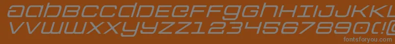 Шрифт Colonymarinesexpandital – серые шрифты на коричневом фоне