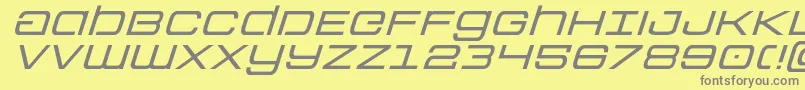 Colonymarinesexpandital Font – Gray Fonts on Yellow Background