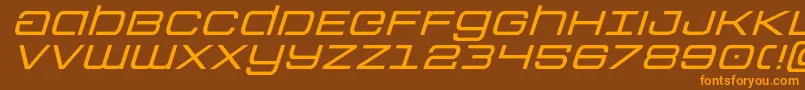 Colonymarinesexpandital Font – Orange Fonts on Brown Background