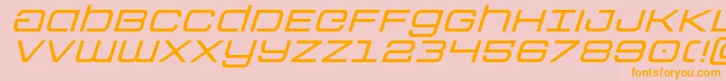 Colonymarinesexpandital Font – Orange Fonts on Pink Background