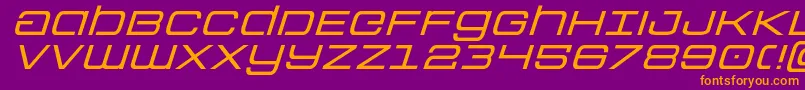 Шрифт Colonymarinesexpandital – оранжевые шрифты на фиолетовом фоне