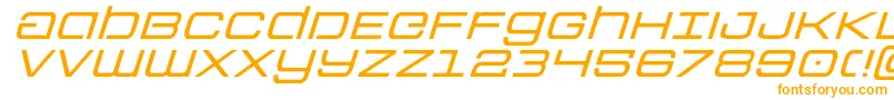 Colonymarinesexpandital Font – Orange Fonts on White Background