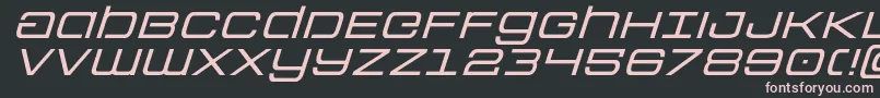 Шрифт Colonymarinesexpandital – розовые шрифты на чёрном фоне