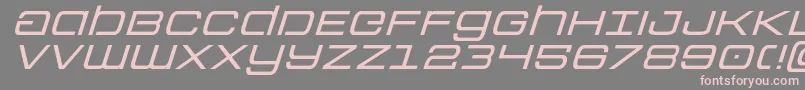 フォントColonymarinesexpandital – 灰色の背景にピンクのフォント