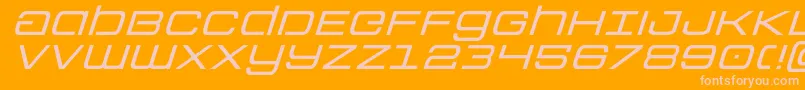 Шрифт Colonymarinesexpandital – розовые шрифты на оранжевом фоне