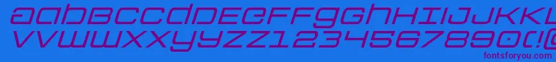 Colonymarinesexpandital Font – Purple Fonts on Blue Background