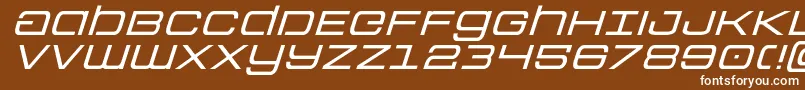 Шрифт Colonymarinesexpandital – белые шрифты на коричневом фоне