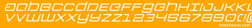 Colonymarinesexpandital Font – White Fonts on Orange Background