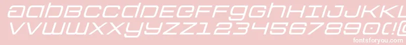 Шрифт Colonymarinesexpandital – белые шрифты на розовом фоне