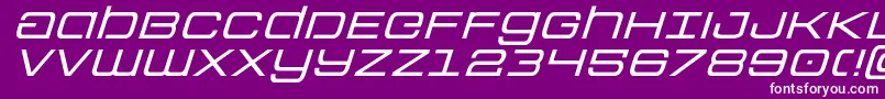フォントColonymarinesexpandital – 紫の背景に白い文字