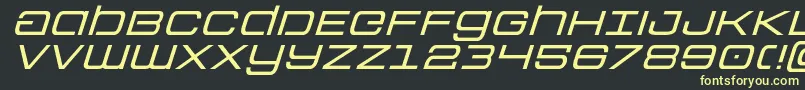 Colonymarinesexpandital Font – Yellow Fonts on Black Background