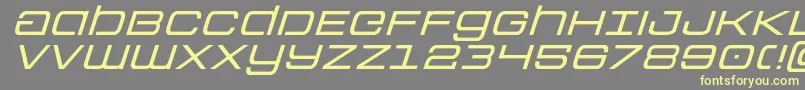 Colonymarinesexpandital Font – Yellow Fonts on Gray Background
