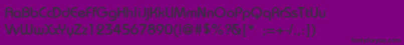 BauhausThin Font – Black Fonts on Purple Background