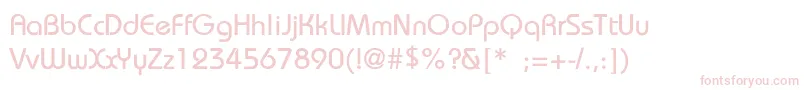 Шрифт BauhausThin – розовые шрифты