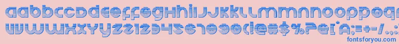 Echostationgchrome Font – Blue Fonts on Pink Background