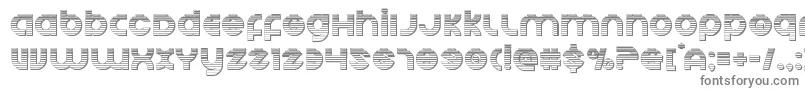 Echostationgchrome-Schriftart – Graue Schriften auf weißem Hintergrund