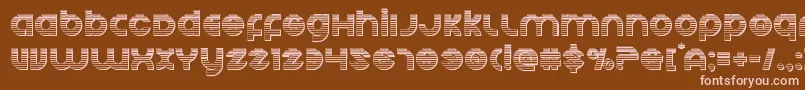 Echostationgchrome Font – Pink Fonts on Brown Background