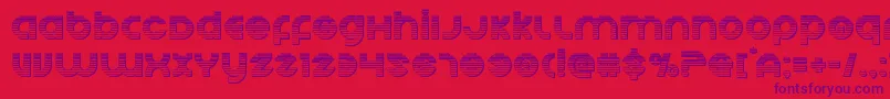 fuente Echostationgchrome – Fuentes Moradas Sobre Fondo Rojo