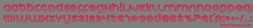 Echostationgchrome Font – Red Fonts on Gray Background