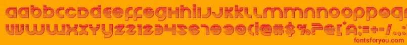 fuente Echostationgchrome – Fuentes Rojas Sobre Fondo Naranja