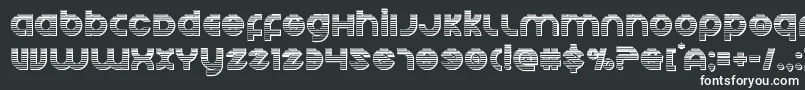 Шрифт Echostationgchrome – белые шрифты