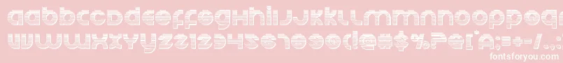 フォントEchostationgchrome – ピンクの背景に白い文字