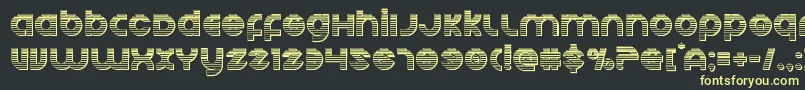 Echostationgchrome Font – Yellow Fonts on Black Background