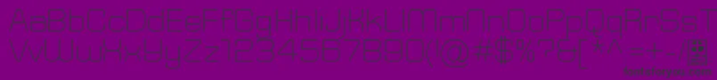 TypoSquareLightDemo Font – Black Fonts on Purple Background