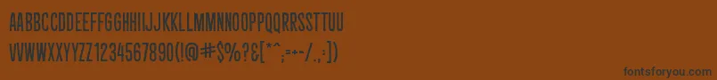 fuente CryptcreepBbReg – Fuentes Negras Sobre Fondo Marrón