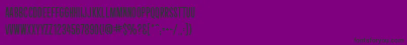 CryptcreepBbReg-Schriftart – Schwarze Schriften auf violettem Hintergrund