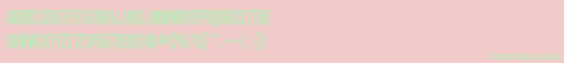 CryptcreepBbReg Font – Green Fonts on Pink Background