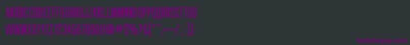 フォントCryptcreepBbReg – 黒い背景に紫のフォント
