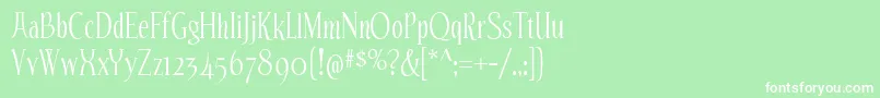 EchelonRg Font – White Fonts on Green Background