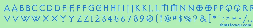 ExocetLight Font – Blue Fonts on Green Background