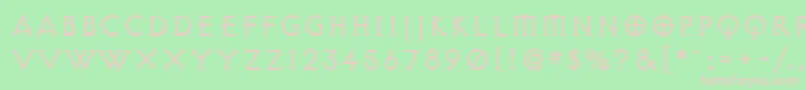 ExocetLight Font – Pink Fonts on Green Background