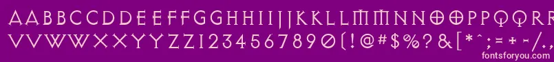 ExocetLight Font – Pink Fonts on Purple Background