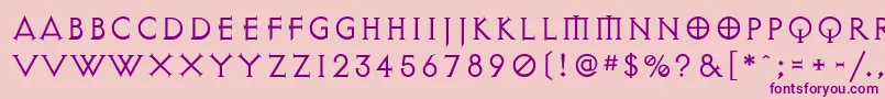ExocetLight Font – Purple Fonts on Pink Background